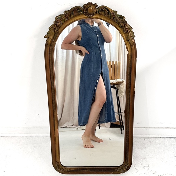 Vintage late 90's Orvis Tradwife Denim Dress Maxi Button Down - Size 10 - Picture 7 of 7